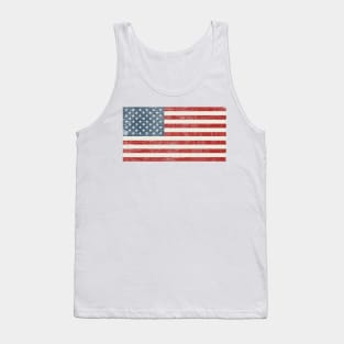 Star Spangled Banner Antique American Flag Old Glory Tank Top